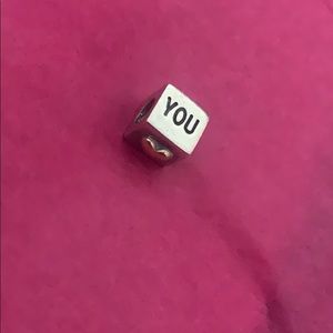 I love you Pandora charm w real gold in the middle